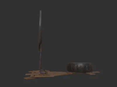 Reactive Target Game props Low-poly 3D model