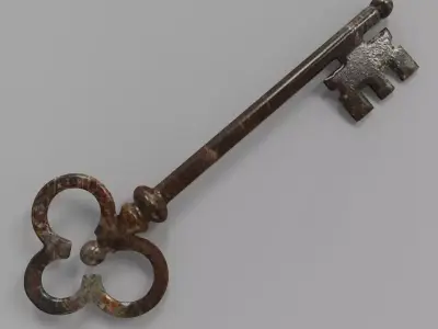 The Key old rusty 3D model purchase