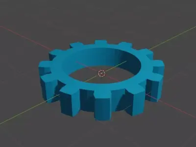 SIMPLE GEAR 3D MODEL Free low-poly 3D model