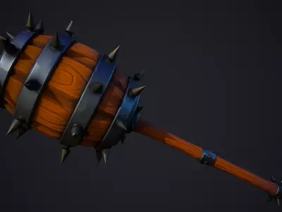 Stylized Fantasy Hammer Pack Low-poly 3D model