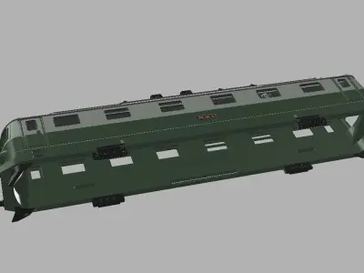 CZECH Train Skoda E 669-1 Scale Z 3D print model