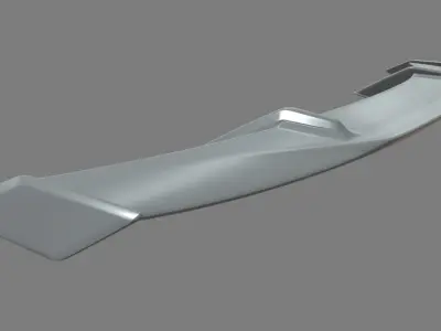 Car Spoiler 09 Low-poly 3D model