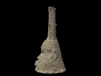 Helmet mask Low-poly 3D model