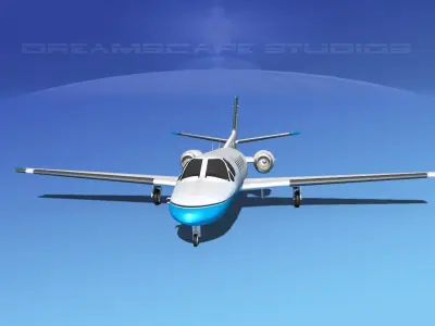 Cessna C550 Citation II V02 3D model