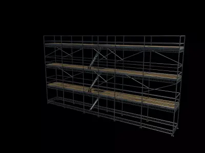 scaffold tower 04 3D model