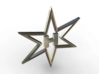 Henschel logo 3D model by 3dlogoman