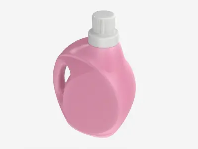 Plastic Bottle with Handle Mockup 03 3D model