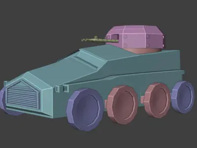 Armored Attack Car 3D model