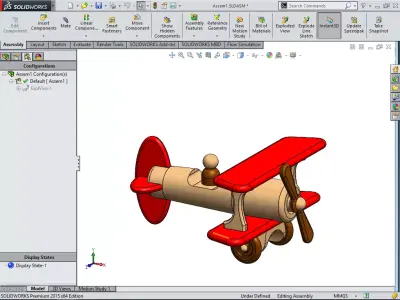 Toy airplane 3D model purchase