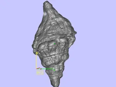 snail gold shell  3D print model