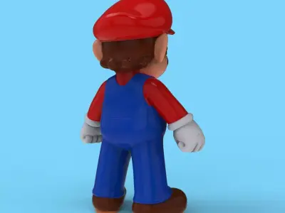HUGE Super Mario Statue  91-Part 3D Print Assembly Kit 3D print model