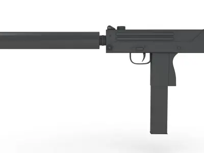 MAC-11 Machine Pistol 3D model buy