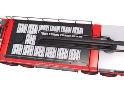 Fire Rescue Truck 3D model purchase
