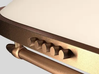 Stove with range hood 3D model