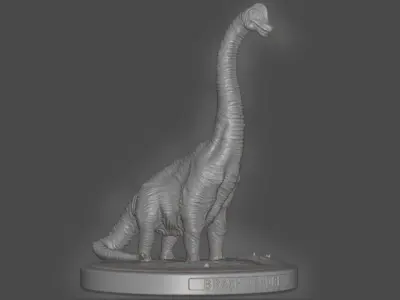 Brachiosaure statue of dinosaur 3D print model
