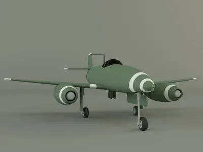 Nakajima Kikka jet aircraft 3D model