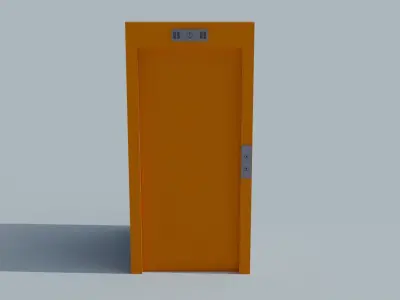 Simple elevator Low-poly 3D model