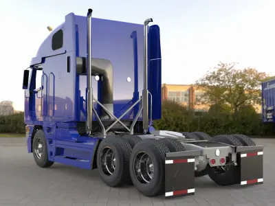 Freightliner Argosy 2017 Low-poly 3D model