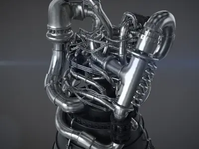 Engine  Rocket 3D model