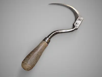 Sickle Low-poly 3D model purchase