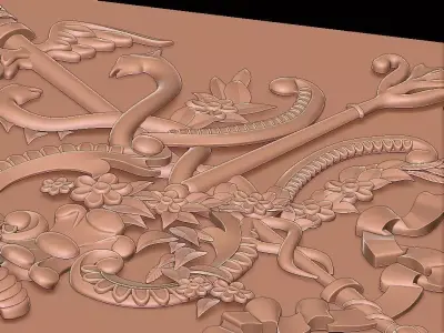 3D FLORAL DESIGN  Free 3D model