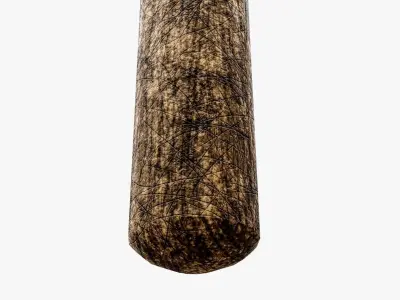 Post Apocalyptic BaseBall Bat Low-poly 3D model