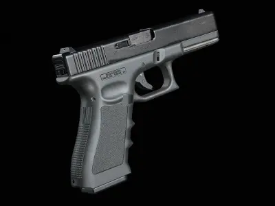 Glock17 Low-poly 3D model