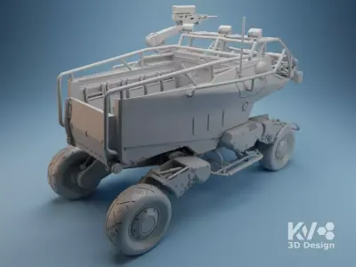 KV-Death Stranding-Pickup Off-Roader MULE 3D print model