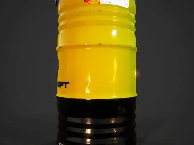 Barrels Lukoil Low-poly 3D model