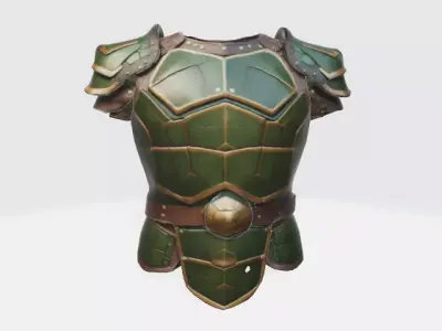 Turtle armor 3D model