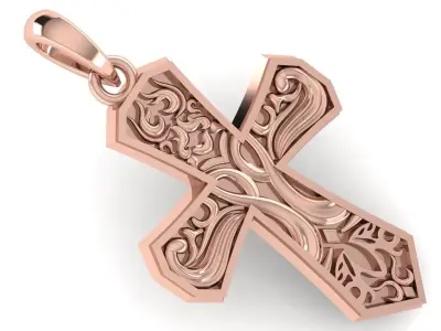 CROSS PENDANT CR189 3D print model