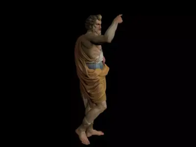 Classical Roman deity Jupiter 3D model