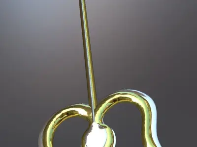 Holy Trident of Lord Shiva - Holy weapon trishool  - Trident 3D model