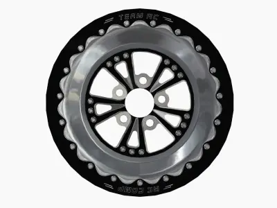 RC Components Torx Drag Rear Wheel Low-poly 3D model