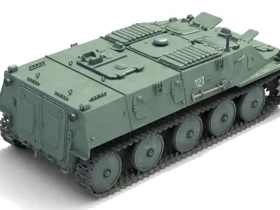 Fire Support Military Vehicle  Low-poly 3D model