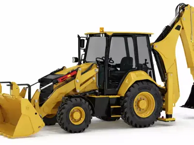 Industrial Wheel Loader Model Heavy Duty Construction Machine 01 3D model
