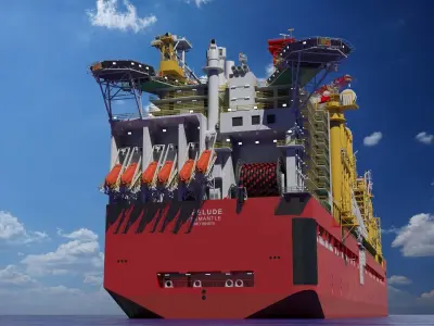 Shell prelude FLNG        3D model