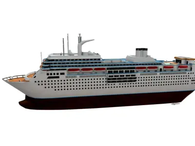Italian Cruise Low-poly 3D model