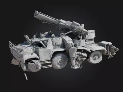 Heavy Metal Beast  A Brutal Fusion of Steel and Fury 3D model
