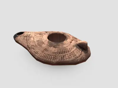 Ancient Roman Lamp Low-poly 3D model