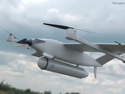  Sahara Harmattan AI Radar Drone VTOL White 