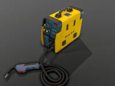 Welding machine - POWERMAT  Low-poly 3D model