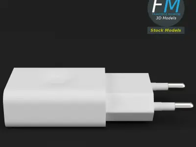 USB charger 2 3D model