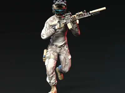 US ARMY MILITARY PACK 3D model