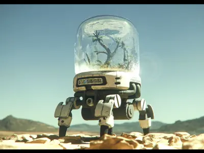 Terrarium Bot Free 3D model