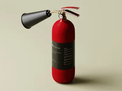 Fire Extinguisher 3D Model Low-poly 3D model