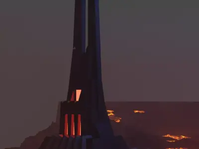 Lord Vader Castle Free low-poly 3D model