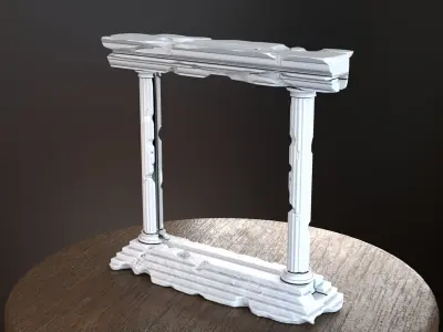 Greek Phone Stand 3D Print 3D print model