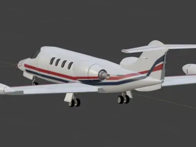 Learjet 35 36 3D model