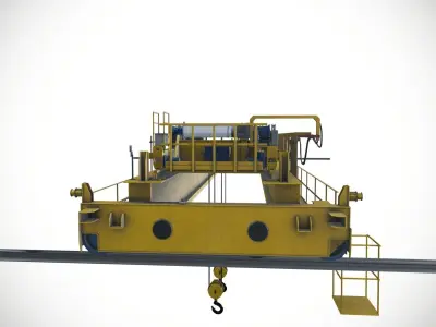 Demag 20 ton EOT Cranes Hoists  Low-poly 3D model